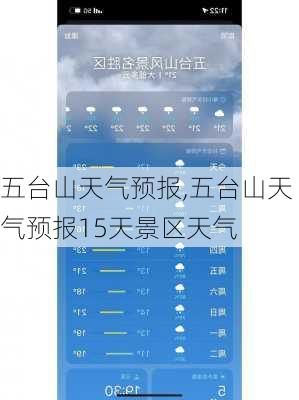 五台山天气预报,五台山天气预报15天景区天气