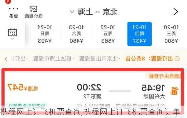 携程网上订飞机票查询,携程网上订飞机票查询订单-第3张图片-奥莱旅游网