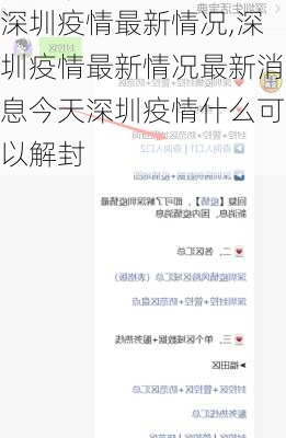 深圳疫情最新情况,深圳疫情最新情况最新消息今天深圳疫情什么可以解封-第3张图片-奥莱旅游网