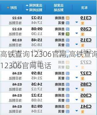 高铁查询12306官网,高铁查询12306官网电话