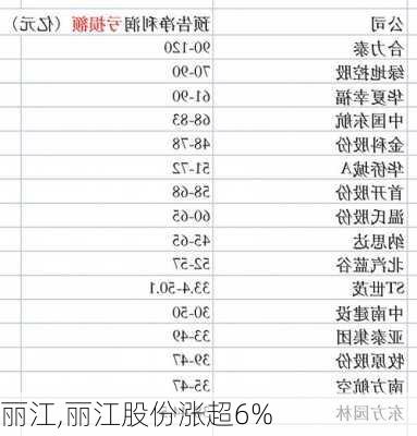 丽江,丽江股份涨超6%-第3张图片-奥莱旅游网