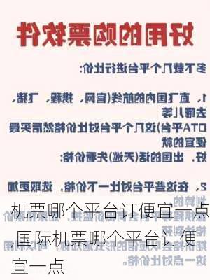 机票哪个平台订便宜一点,国际机票哪个平台订便宜一点-第2张图片-奥莱旅游网