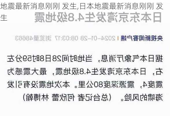 地震最新消息刚刚 发生,日本地震最新消息刚刚 发生-第1张图片-奥莱旅游网