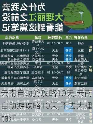 云南自助游攻略10天,云南自助游攻略10天,不去大理丽江