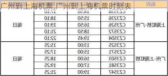 广州到上海机票,广州到上海机票时刻表-第2张图片-奥莱旅游网