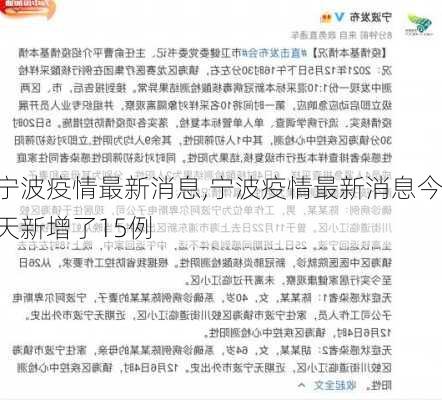 宁波疫情最新消息,宁波疫情最新消息今天新增了15例-第3张图片-奥莱旅游网