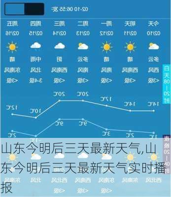 山东今明后三天最新天气,山东今明后三天最新天气实时播报-第1张图片-奥莱旅游网