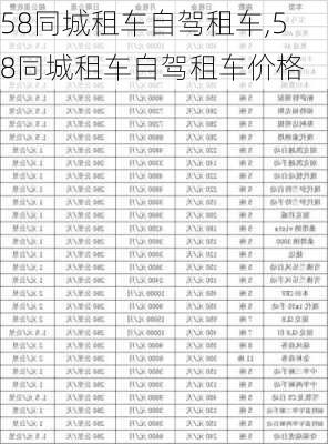 58同城租车自驾租车,58同城租车自驾租车价格-第1张图片-奥莱旅游网