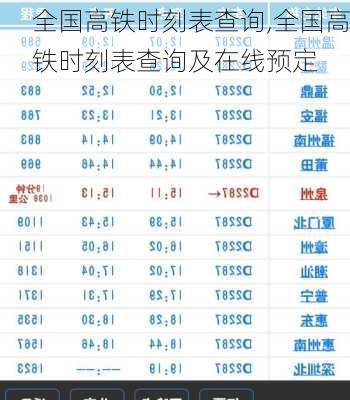 全国高铁时刻表查询,全国高铁时刻表查询及在线预定-第1张图片-奥莱旅游网