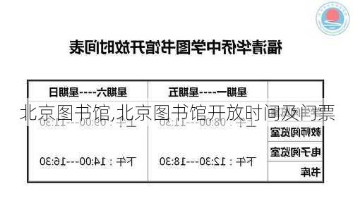 北京图书馆,北京图书馆开放时间及门票-第3张图片-奥莱旅游网