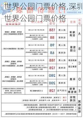 世界公园门票价格,深圳世界公园门票价格-第1张图片-奥莱旅游网