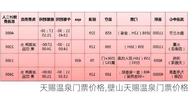 天赐温泉门票价格,壁山天赐温泉门票价格-第3张图片-奥莱旅游网