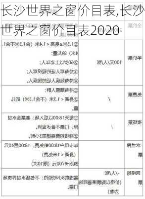 长沙世界之窗价目表,长沙世界之窗价目表2020-第2张图片-奥莱旅游网