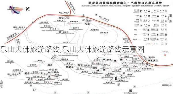 乐山大佛旅游路线,乐山大佛旅游路线示意图-第2张图片-奥莱旅游网