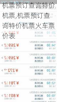 机票预订查询特价机票,机票预订查询特价机票火车票价表-第2张图片-奥莱旅游网