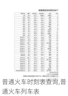 普通火车时刻表查询,普通火车列车表-第2张图片-奥莱旅游网