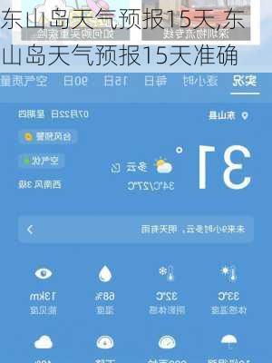 东山岛天气预报15天,东山岛天气预报15天准确-第2张图片-奥莱旅游网