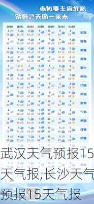 武汉天气预报15天气报,长沙天气预报15天气报-第1张图片-奥莱旅游网