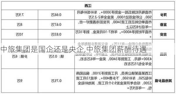 中旅集团是国企还是央企,中旅集团薪酬待遇-第2张图片-奥莱旅游网