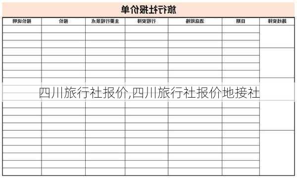 四川旅行社报价,四川旅行社报价地接社-第2张图片-奥莱旅游网