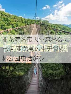 亚龙湾热带天堂森林公园电话,亚龙湾热带天堂森林公园电话多少-第3张图片-奥莱旅游网