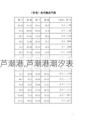 芦潮港,芦潮港潮汐表-第1张图片-奥莱旅游网