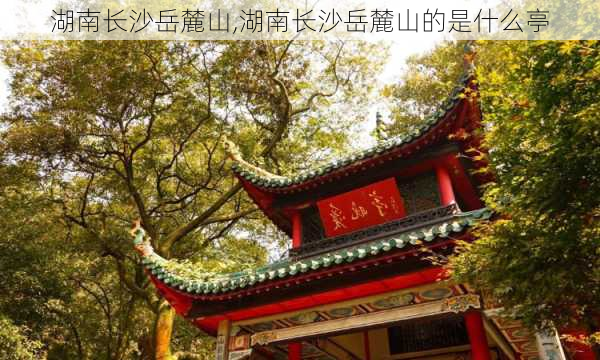 湖南长沙岳麓山,湖南长沙岳麓山的是什么亭-第3张图片-奥莱旅游网