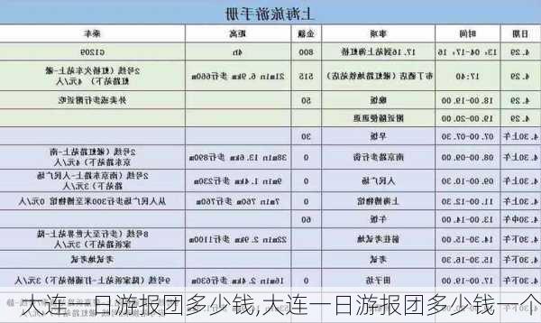 大连一日游报团多少钱,大连一日游报团多少钱一个-第1张图片-奥莱旅游网