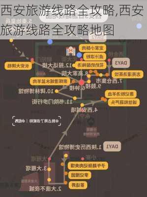 西安旅游线路全攻略,西安旅游线路全攻略地图-第2张图片-奥莱旅游网