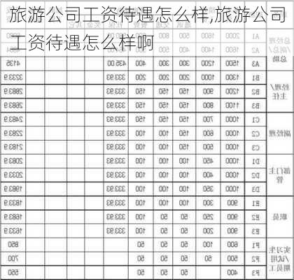 旅游公司工资待遇怎么样,旅游公司工资待遇怎么样啊-第1张图片-奥莱旅游网