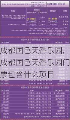 成都国色天香乐园,成都国色天香乐园门票包含什么项目-第1张图片-奥莱旅游网