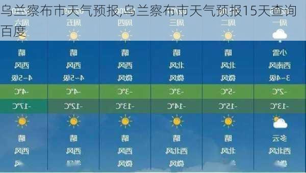 乌兰察布市天气预报,乌兰察布市天气预报15天查询百度-第3张图片-奥莱旅游网