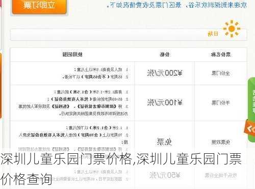 深圳儿童乐园门票价格,深圳儿童乐园门票价格查询-第3张图片-奥莱旅游网