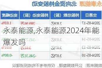 永泰能源,永泰能源2024年能爆发吗-第3张图片-奥莱旅游网