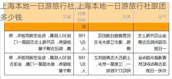 上海本地一日游旅行社,上海本地一日游旅行社跟团多少钱-第1张图片-奥莱旅游网