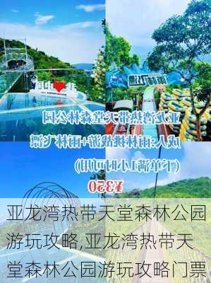 亚龙湾热带天堂森林公园游玩攻略,亚龙湾热带天堂森林公园游玩攻略门票-第2张图片-奥莱旅游网