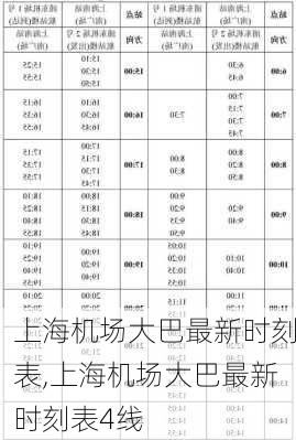 上海机场大巴最新时刻表,上海机场大巴最新时刻表4线-第1张图片-奥莱旅游网