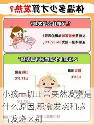 小孩一切正常突然发烧是什么原因,积食发烧和感冒发烧区别-第3张图片-奥莱旅游网