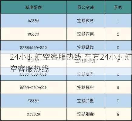 24小时航空客服热线,东方24小时航空客服热线-第1张图片-奥莱旅游网