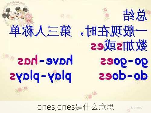 ones,ones是什么意思-第3张图片-奥莱旅游网