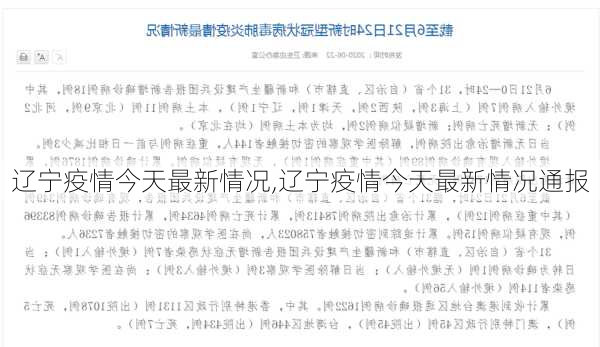 辽宁疫情今天最新情况,辽宁疫情今天最新情况通报-第3张图片-奥莱旅游网