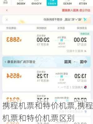 携程机票和特价机票,携程机票和特价机票区别-第3张图片-奥莱旅游网