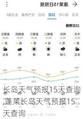 长岛天气预报15天查询,蓬莱长岛天气预报15天查询-第3张图片-奥莱旅游网