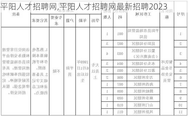 平阳人才招聘网,平阳人才招聘网最新招聘2023-第1张图片-奥莱旅游网