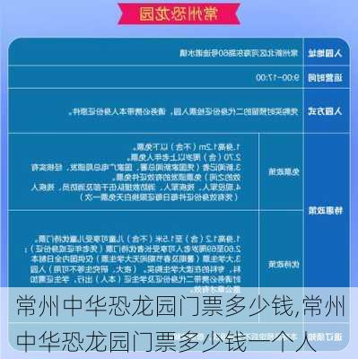 常州中华恐龙园门票多少钱,常州中华恐龙园门票多少钱一个人-第3张图片-奥莱旅游网