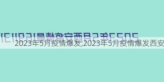 2023年5月疫情爆发,2023年5月疫情爆发西安