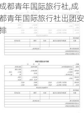 成都青年国际旅行社,成都青年国际旅行社出团安排-第1张图片-奥莱旅游网