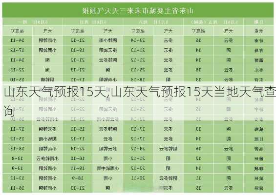 山东天气预报15天,山东天气预报15天当地天气查询-第2张图片-奥莱旅游网