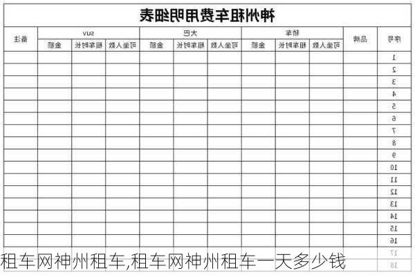 租车网神州租车,租车网神州租车一天多少钱-第2张图片-奥莱旅游网