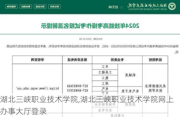 湖北三峡职业技术学院,湖北三峡职业技术学院网上办事大厅登录